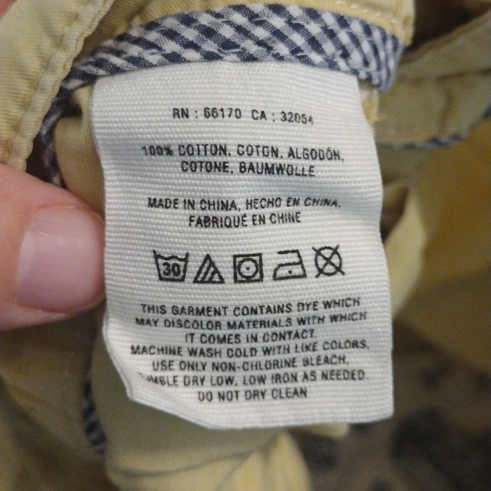 Mustard Yellow Pilcro and the Letter Press Shorts 26 - Picture 3 of 4